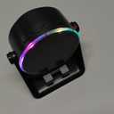 Wireless Induction Speaker, Phone Stand with Bluetooth Speaker Amplifier, Stereo Sound, RGB Ambient Light, 360 Adjustable Phone Holder Compatible with iPhone/iPad/Android/Samsung Galaxy-Black