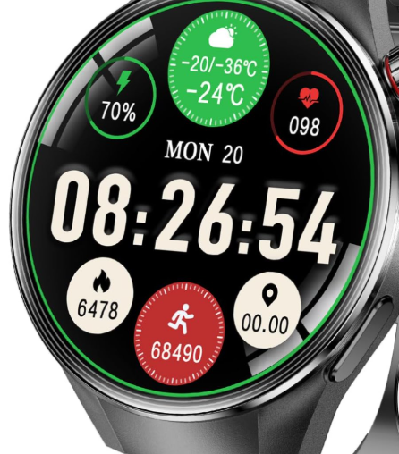 Smart Watches for Men/Women,1.75" fitness trackers with Heart Rate Monitor/Compass/Flashlight/GPS,Bluetooth Call & Music Control,Sport watch men,120+ Sport Modes Smartwatch for iOS Phone Adroid