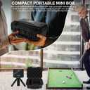 Heavy Duty Hard Case Compatible with Garmin Approach R10, Portable Waterproof Protective Case with Custome Foam, Compact Box Black