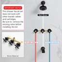 3 Handle Tub Shower Faucet Matte Black Three Knod Tub and Shower Trim Kit 3 Handles Bathtub Shower Faucets Completes with Brass Valve