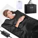 Portable Sauna Blanket for Home, Portable Design, Relaxation and Detox Washable & Foldable with Carrying Bag and Remote Control, 88-158, 10-60 Minutes Timer, (6 x 2.62) FT