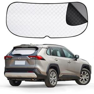XCBYT Car Rear Window Sunshade for 2019-2024 RAV4, Sun UV Rays Protection for Back Window Privacy Multi-Function Car Accessories for Baby, Pets, Children