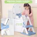 COOSEYA Toilet Seat, Potty Training Seat for Toddler, Upgraded 2-in-1 Potty Toilet Training for Boys and Girls, Waterproof Cushioned Mat with Non-slip Step Stool