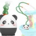 Panda Water Table Pump - DIY Dual Hose - Outdoor Water Play Table Pump for Kids Toddler Water Table, Safety First, with Panda Story Picture Book