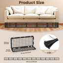1Abiglifty 12Pcs Under Couch Blocker,Under Bed Blocker for Pets,Adjustable Under Furniture Blocker with 30 Ties,Stop Cats & Dogs from Hiding Under Furniture (Black)