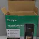 Tastyle Mini Hot and Iced Coffee Maker Single Serve, for K Cup and Ground, 6 to 14 Oz Brew Sizes, with Recipe Book, for Home, Travel, RV, Office and Dorm,Classic Black (2.0 Version)