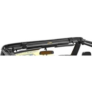 Bestop 5501401 Factory-Style Replacement Windshield Header Assembly for 1997-2006 Wrangler, Black