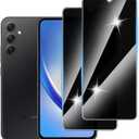[2 Pack] Privacy Screen Protector for Samsung Galaxy A34 5G, Anti-Scratch, Anti Spy, 9H Hardness,Bubble Free,Tempered Glass Screen Protector for Samsung Galaxy A34 5G