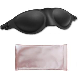 Silicone Sleep Goggles, Moisture Chamber Glasses for Dry Eyes, Reusable Dry Eye Sleep Mask Elastic and Stretchable Strap, Hydrating Sleep Mask with Goggles case