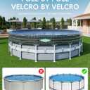 POOLHACKER 21FT Round Pool Cover, Pool Covers for Above Ground Pools, Winter Pool Cover, Above Ground Pool Cover, Tear-Resistant & Dustproof（Black）