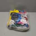 Jexine 50 Pack Non Woven Bags with Handles 13 x 15 Inch Reusable Tote Bulk Grocery Gift Bags for Shopping Birthday Party (Bright Color)