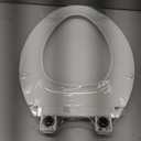 KOHLER 4636-RL-0 Cachet ReadyLatch Elongated Slow Close Toilet Seat, Soft Close Toilet Seat Quiet Lid, Contoured Grip-Tight Bumpers Installation Hardware, Apartment Essentials, White