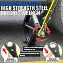 Scissor Jack for Car 2.5 Ton (5512 lbs) Multipurpose Universal Car Jack Kit with Rubber Jack Pad, Portable Spare Tire Changing Kit for Sedan SUV MPV Tesla