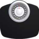 Adamson A25 Scales for Body Weight - Up to 400 LB - 5.3" Dial on 12.4" x 10.2" Platform - Anti-Skid Rubber Surface - High Precision Bathroom Scale Analog - Durable with 20-Year Assurance - Gold