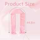 Curling Tie New Hair Curlers to Sleep in, Heatless Curls Overnight Headband, Soft Ribbon Wrap for Long Hair, Perfect Natural Curls Bouncy Curly Hairstyle Hair Suitable for All Hairs Types (Pink)