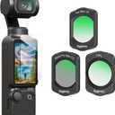 2 x SMALLRIG 1/2 Black & White Diffusion, CPL Filter for DJI Osmo Pocket 4/3
