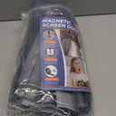 Magnetic Screen Door Left Right Side Opening Polyethylene Terephthalate Mesh Greater Than Fiberglass and Polyester Easy Install (Screen 32"x84", Gray)