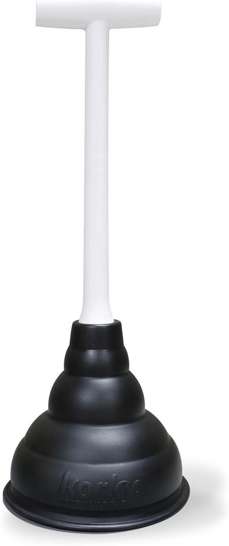Korky Beehive Mini Sink and Drain Plunger - Works for Bathrooms, Kitchens, Sinks, Baths and Showers - Strong Suction Power for Easy Clog Removal (No Size)
