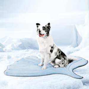 Vagascape Dog Cooling Mat - Large Leaf Shaped, Washable, Non-Slip, Summer Pad for Dogs and Cats, Durable Cotton, Lightweight