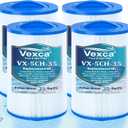 Vexca 5CH-35 Spa Filter Replacement for Pleatco PMAX50P4, PAS35P, Unicel 5CH-35, Baleen AK-90109, Excel Filters XLS-526, Pure N Clean PC-0300, SD-00780, SD-00650, 35 Sq.Ft, 4 Pack