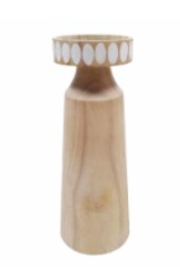 HD 10 in Wood candle holder