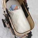 LAWKUL Knit Baby Blankets White Cable Newborn Babies Receiving Blanket Infant Boy Girl Soft Swaddle for Crib Stroller 40"x30"