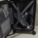 KROSER Carry On Luggage with Spinner Wheels & Built-in TSA Lock, Expandable Top Opening Hard Shell Suitcase Large Capacity Durable Rolling Luggage with USB Port, Carry-On 20-Inch, Matte Purple/Pink