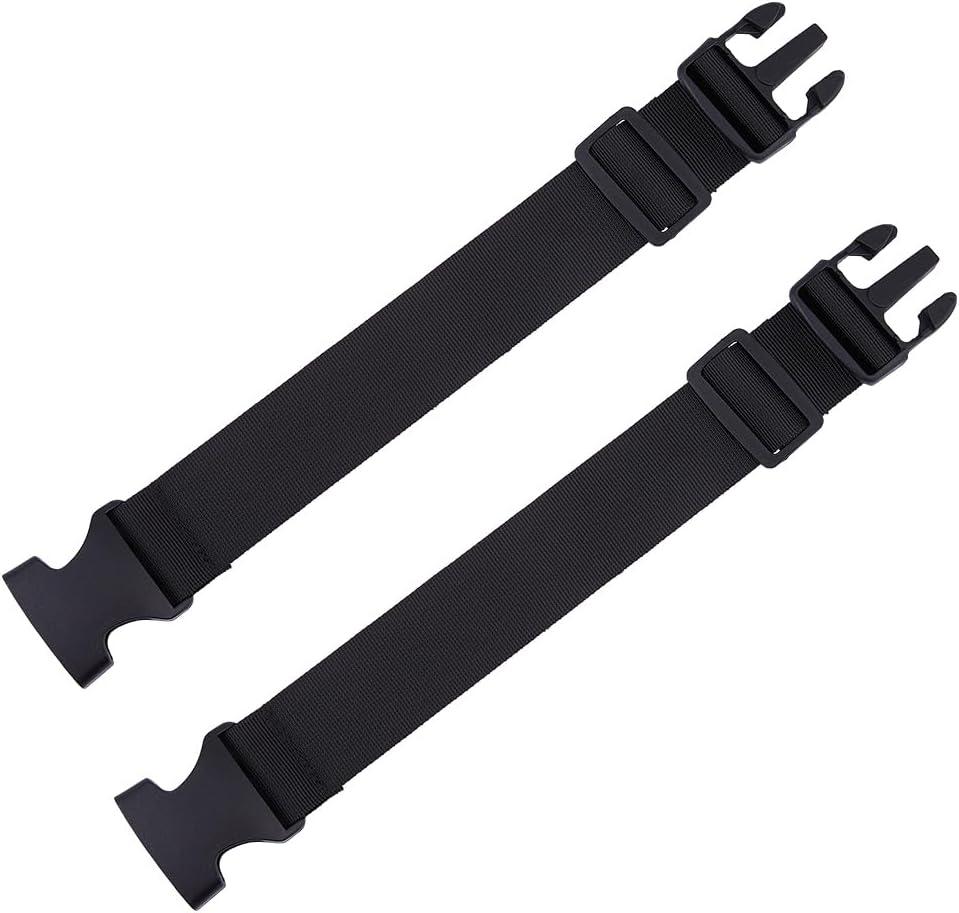 SUPERFINDINGS 2Pcs Fanny Pack Extender 9.4-13.4 Inch Nylon Belt Bag Extension Strap 1.5 Inch Wide Straps Adjustable Belt Bag Strap Extension for Everywhere Waist Pack Outdoor Travel Purse Making