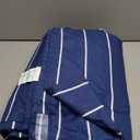 LuxClub 4 PC King Size Sheet Set, Breathable Luxury Bed Sheets, Deep Pockets 18" Wrinkle Free Cooling Machine Washable Hotel Bedding (Striped Navy)