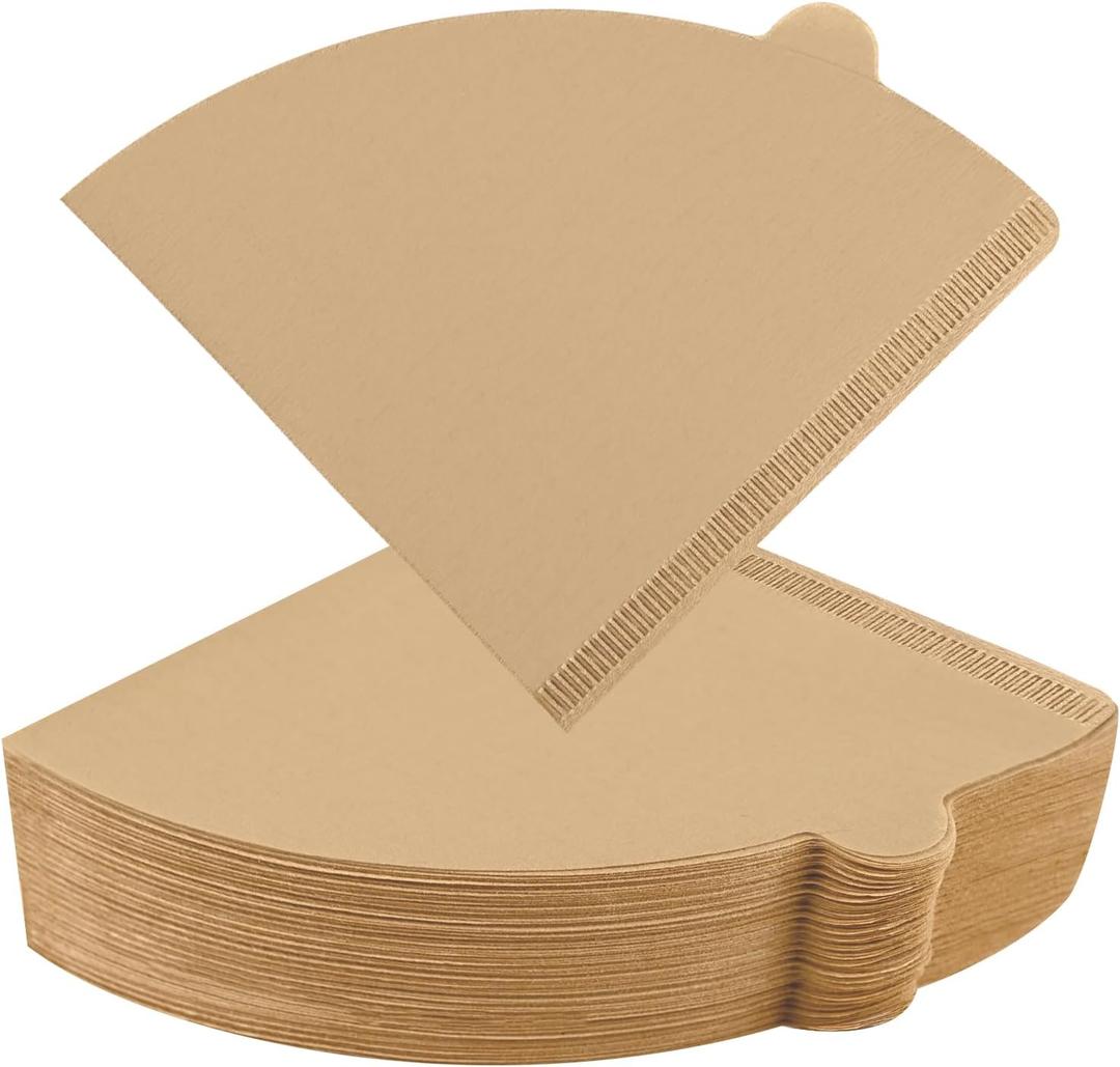 200 Count Coffee Filters 2, Cone Coffee Filters Size 02, Natural Unbleached Pour Over Coffee Filter 2-4 Cup, Disposable Coffee Filter Paper for V60 Pour Over Coffee Dripper and Drip Coffee Maker