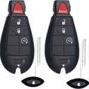 Key Fob FOBIK Keyless Remote Start Replacement Fits for Dodge Ram 1500 2500 2009-2011 2012 Grand Caravan Charger Challenger Durango Journey Jeep Grand Cherokee Commander Chrysler Town Country