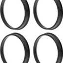 72.1mm to 66.6mm Car Wheel Hub Centric Rings Black Polycarbonate Wheels Center Shaft Shock Absorbing Hubrings 4 Pcs