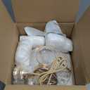 Luupyia Rose Gold Crystal Pendant Light Mini Crystal Chandelier, 47.24 Inch Height Adjustable, Modern Chandelier Unique Hanging Light Fixtures for Hallway Bedrooom Foyer E26