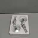 Vintage Adjustable Motorcycle Bar End Mirrors, Rear View Side Mirrors CNC Convex Glass Suitable for 7/8" 22mm Handlebars (Chrome)