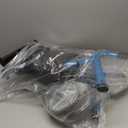 Super Lightweight Rollator Walker for Seniors, Foldable Rolling Walker with Seat and 8" Rubber Wheels for All Terrain, Unique Design Aluminium Frame Sturdy Walkers for Traveling - Blue