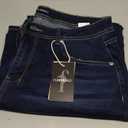 Flamingals Straight Leg Boyfriend Jeans for Women Trendy Mid Rise Wash Stretchy Casual Baggy Jeans Large