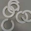 Bonsicoky 6 PCS E27 to E14 Lamp Shade Adapter Rings - E27 Lampshade Reducer Washer - 42mm to 29mm Lampshade Converter Ring