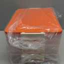 WANLIAN Storage Containers with Building Plate Lid, Acrylic Stack-able Organizer Bin Chest, Brick Toy Storage Organizer with handle, Bin Storage, Storage (Does not include Bricks)