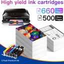 250 XL 251 XL Ink Cartridges Compatible with Canon PGI-250XL CLI-251XL(Gray Not Included), for: PIXMA MG5520 MG5620 MG6420 MG6620 IP7220 MX922 IX6820 Printer Ink Cartridge