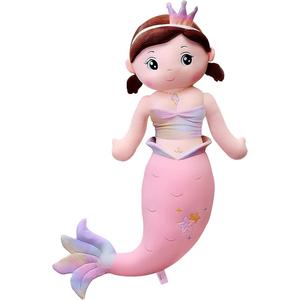 NXNYNZ Mermaid Stuffed Animal Plush, 31.5in Cute Soft Pink Hugging Mermaid Plushies Pillow Toys Kawaii Birthday Gift for for Adults Kids Boys Girls