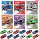 Valentines Day Cards for Kids School Classroom, 24 Pack Metal Die-Cast Racing Cars with Valentines Day Cards, Valentines Day Gifts for Kids Exchange, Valentine's Party Favor Supplies, Prizes