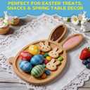 2 x Easter Party Decorations Wooden Bunny Charcuterie Board, Serving Tray for Easter Party, Spring Baby Shower, Dessert Table, Grazing Table Decor