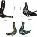 Auto Car for Seat Back Hinge Recliner Steel Auto for Seat Back, Hinge Recliner 30-180 Adjustment Both Side Toothed Plate for Seat Recliner for Truck Excavator Modified Car for Seats