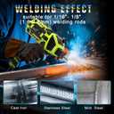 TRQWH Portable Welding Machine 110V ARC Handheld Welder IGBT Inverter Welding Gun Stick Welder 5 Variable Current Adjustment Hand Held Welder Machine, Fit for 1/16"-1/8" Welding Rods (Green)