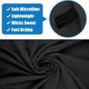 Camping Towel L Size Microfiber Quick Dry Lightweight Travel Body Swimming Pool Beach Yoga Mat Towels (Black, 1 Pack L)