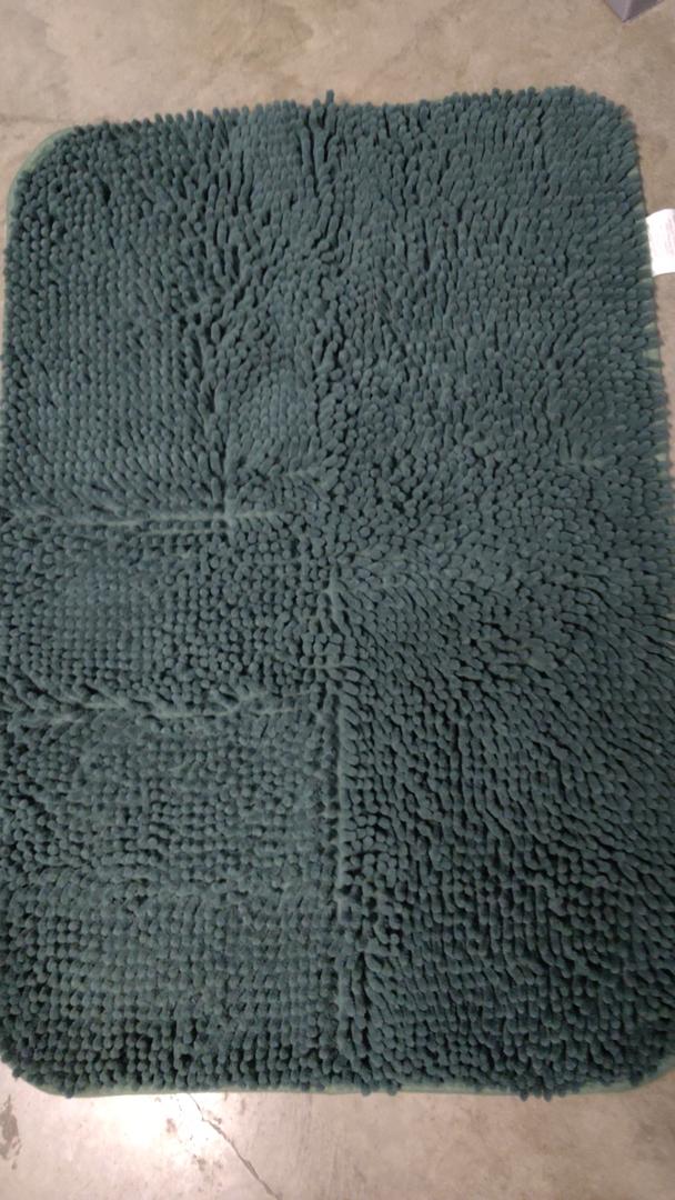 Bathroom Rugs Sets 1 Piece, Soft Absorbent Chenille Bath Mat Quick Dry, Home Decor Accessories, Bath Mat for Floor (30"x20" Blackish Green)