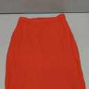 v28 Women Side Split Midi High Waisted Stretchy Ribbed Bodycon Casual Knit Pencil Skirt, S