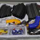 NKOK Sonic & Tails RC Slot Car Set Race Set Vehicle, Black, Cars Rase on Figure-8 Track, Features a Lap Counter, Perfect Item for Kids, Ages 5 and up, Medium