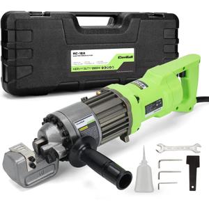 5/8" Electric Hydraulic Rebar Cutter 1-1.5s Cutting Speed Portable Rebar Cutter Cutting Rebar 4-16mm 1000w 120v/60hz RC16A