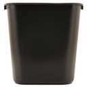 Rubbermaid Commercial Products Deskside Wastebasket/Trash Can, 3.25-Gallon/13-Quart, Black, Small, for Bedroom/Bathroom/Office, Fits Under Desk/Sink/Cabinet